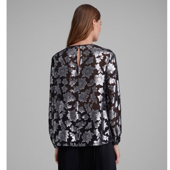 𝅺BNWT Club Monaco Crewneck Jacquard Top - Picture 5 of 17